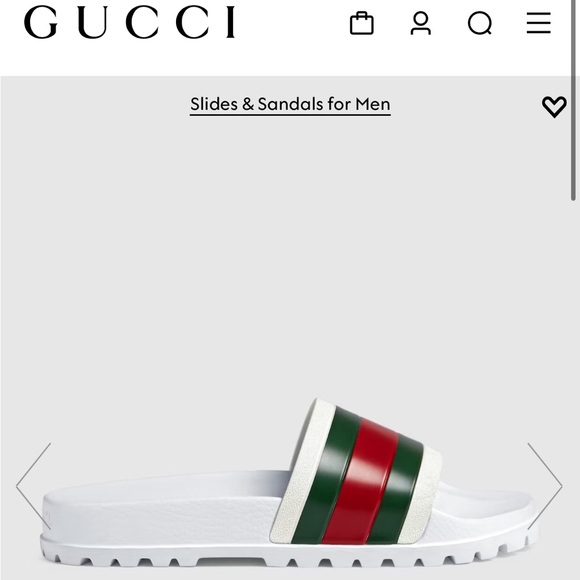 GUCCI web slide sandal - Picture 1 of 5
